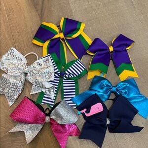 Lot bundle Colorful Cheer Bows Set 7 bows